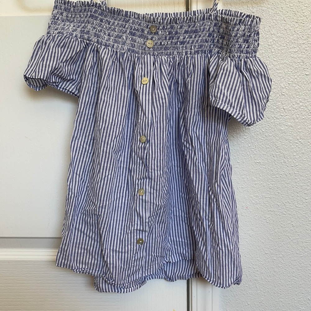 twine & string off the shoulder shirt
